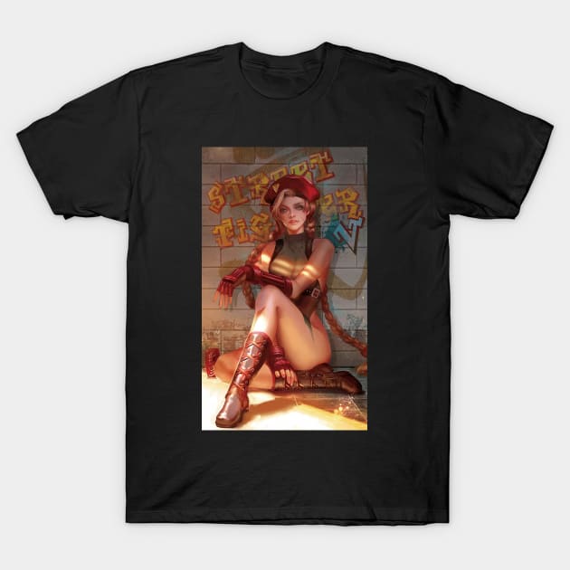 Anime Fighter Girl T-Shirt by EvoComicsInc